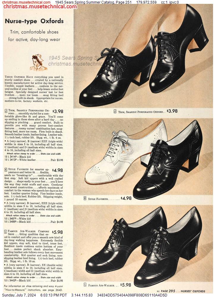 1945 Sears Spring Summer Catalog, Page 251