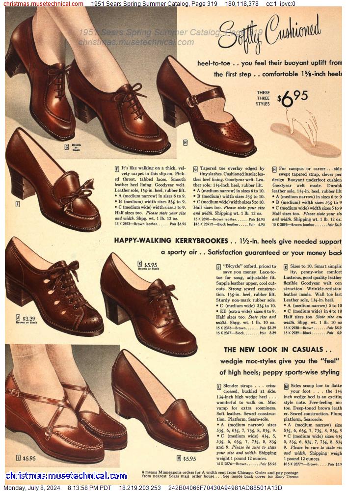 1951 Sears Spring Summer Catalog, Page 319