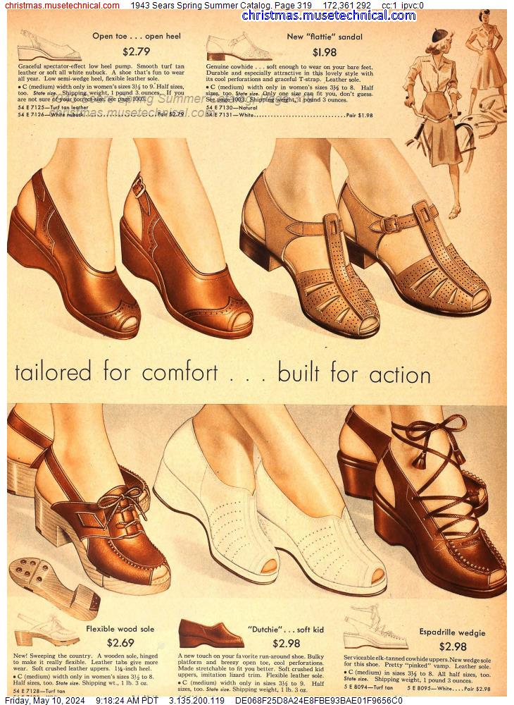 1943 Sears Spring Summer Catalog, Page 319