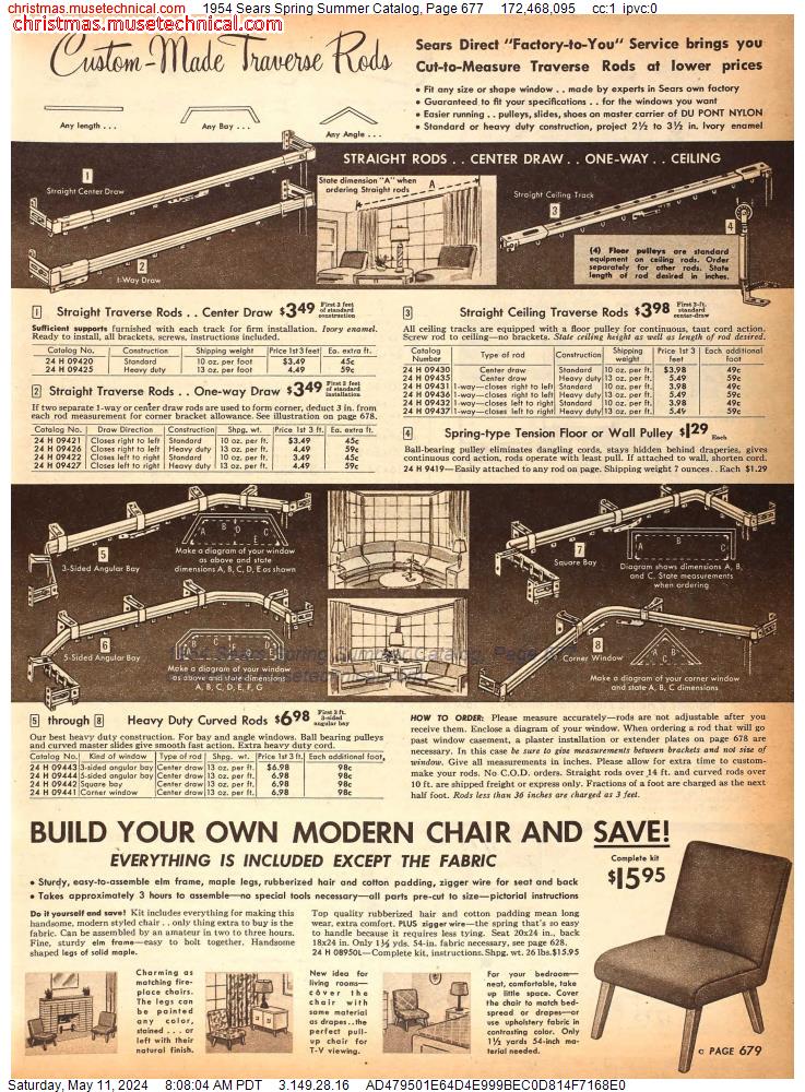 1954 Sears Spring Summer Catalog, Page 677