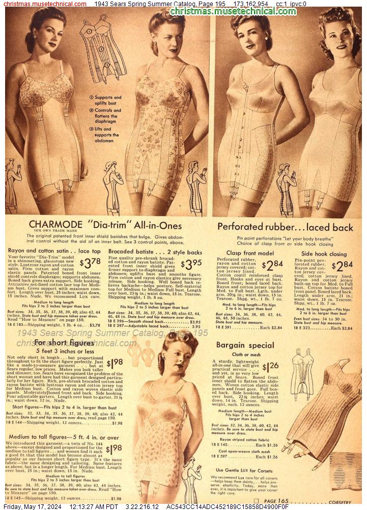 1943 Sears Spring Summer Catalog, Page 195