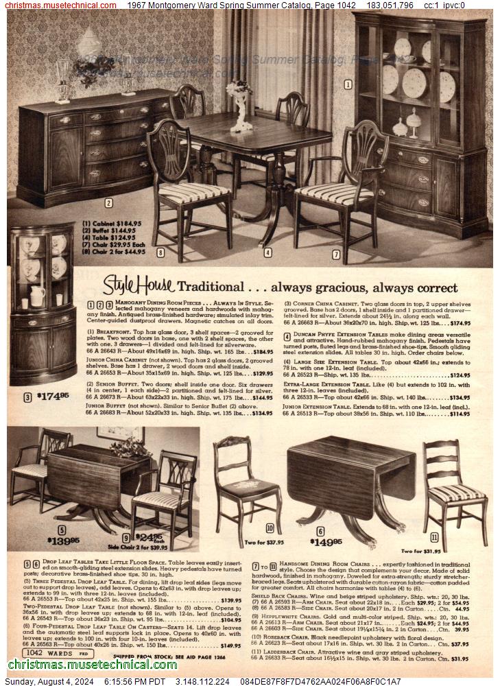 1967 Montgomery Ward Spring Summer Catalog, Page 1042