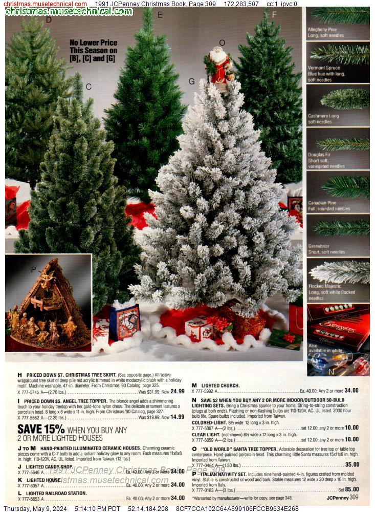 1991 JCPenney Christmas Book, Page 309