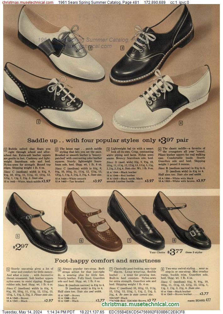 1961 Sears Spring Summer Catalog, Page 481