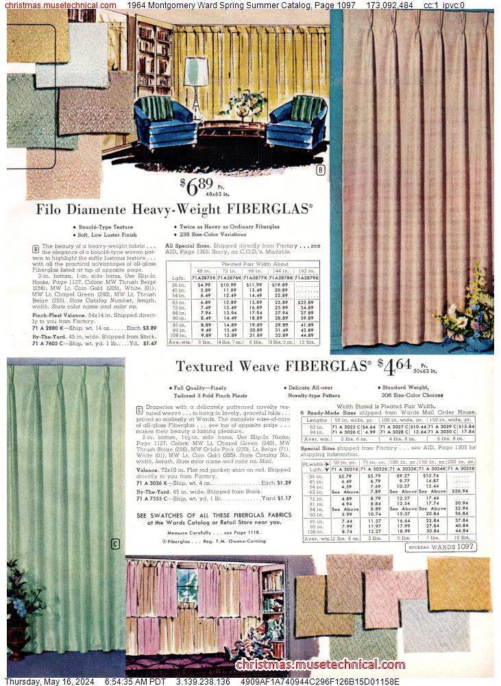 1964 Montgomery Ward Spring Summer Catalog, Page 1097