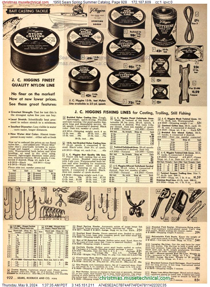 1950 Sears Spring Summer Catalog, Page 928