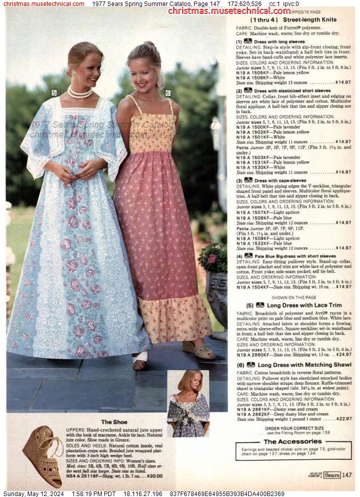 1977 Sears Spring Summer Catalog, Page 147