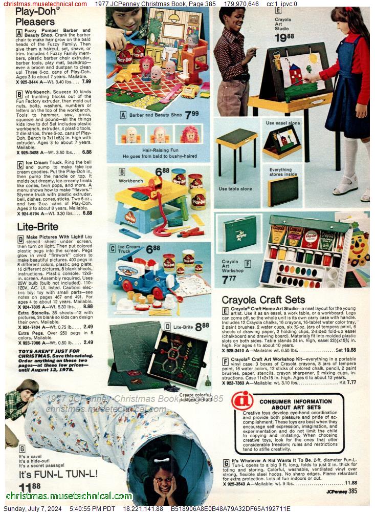 1977 JCPenney Christmas Book, Page 385
