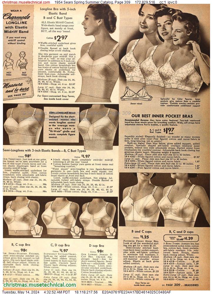 1954 Sears Spring Summer Catalog, Page 309