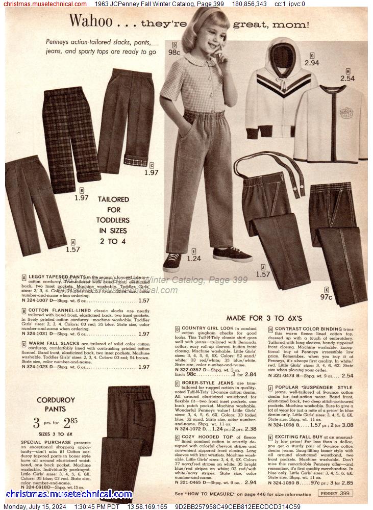 1963 JCPenney Fall Winter Catalog, Page 399