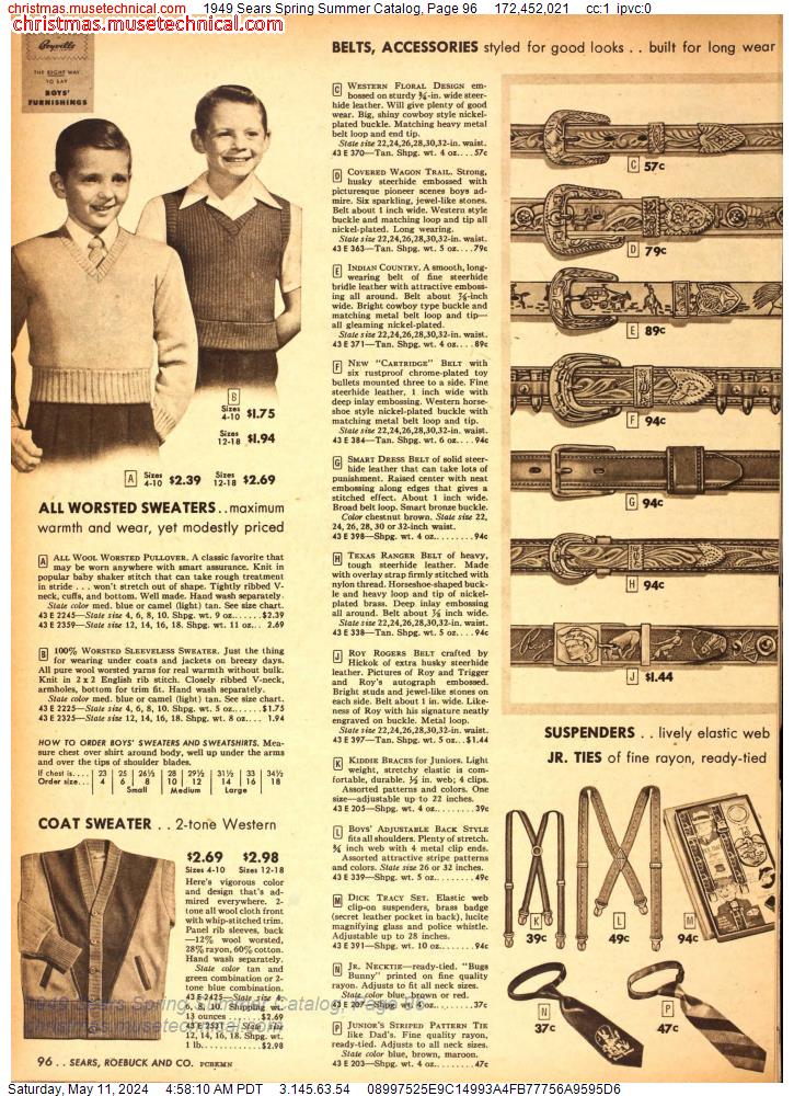 1949 Sears Spring Summer Catalog, Page 96