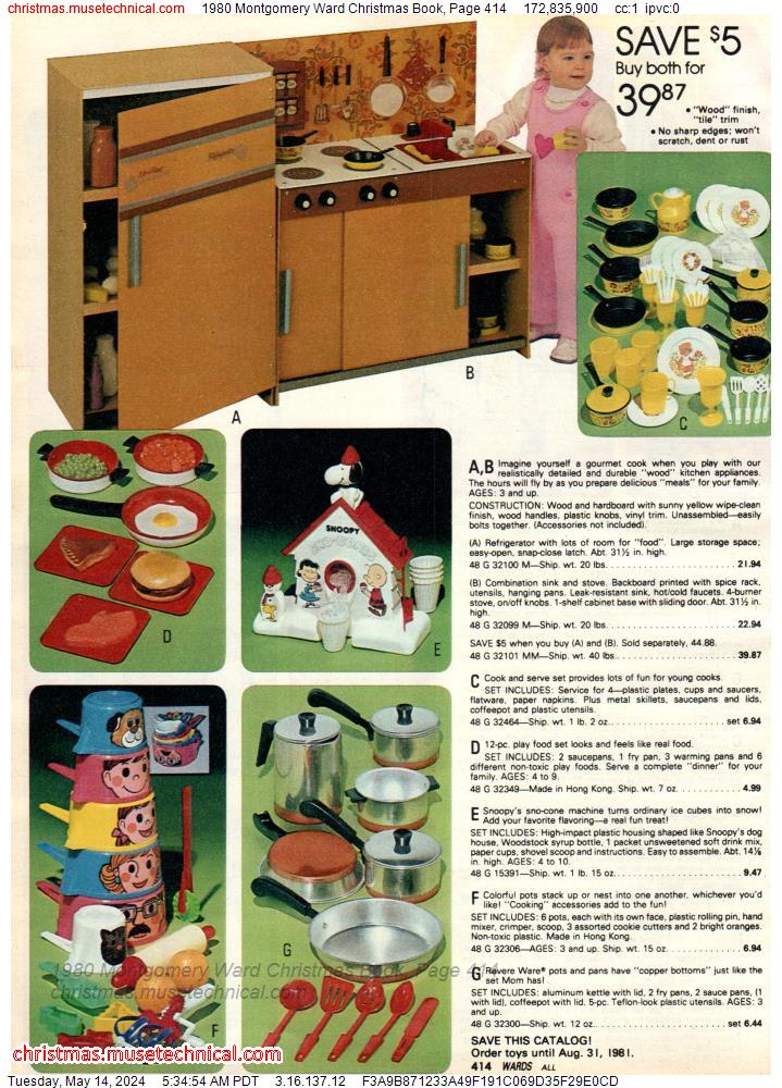 1980 Montgomery Ward Christmas Book, Page 414