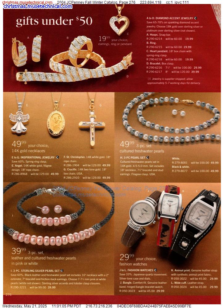2004 JCPenney Fall Winter Catalog, Page 276