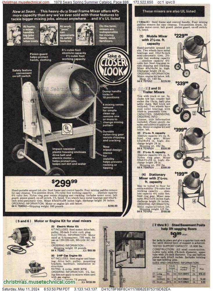 1978 Sears Spring Summer Catalog, Page 886