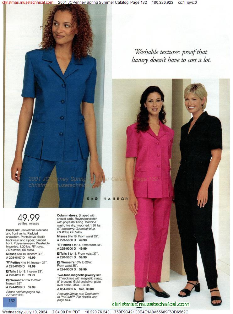 2001 JCPenney Spring Summer Catalog, Page 132