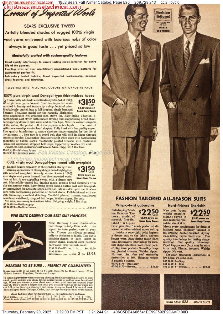 1952 Sears Fall Winter Catalog, Page 530