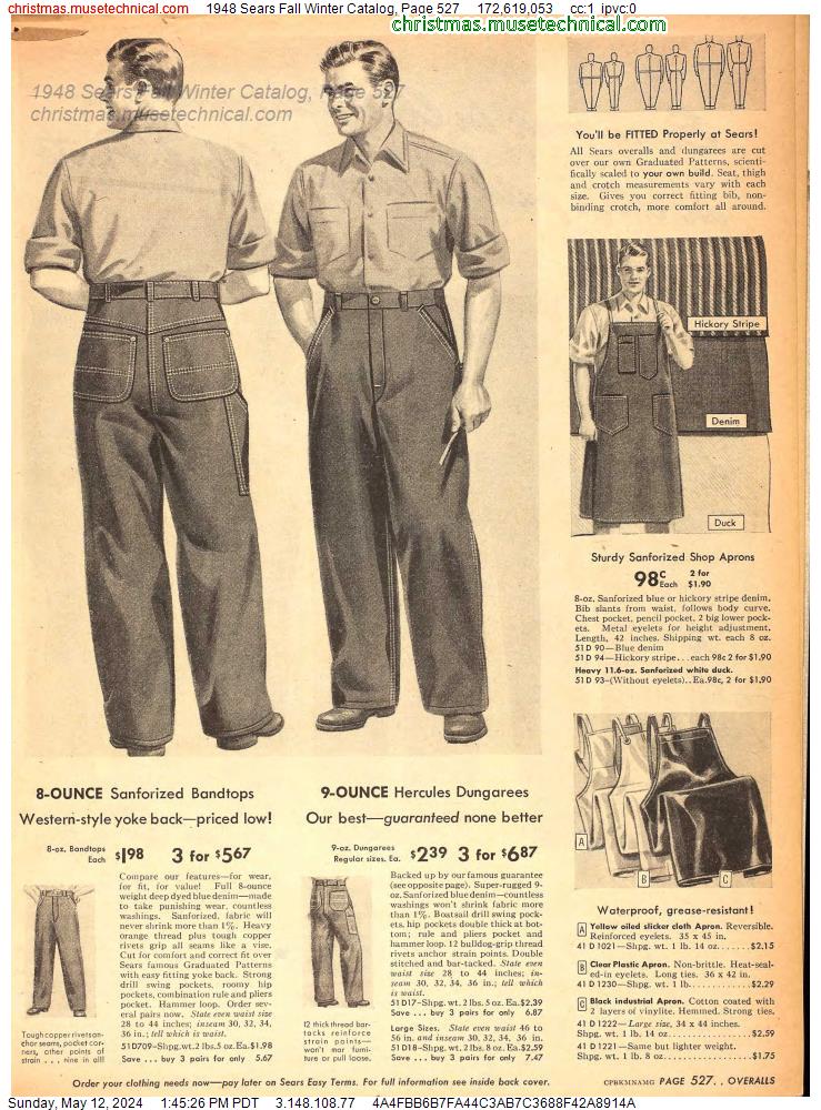1948 Sears Fall Winter Catalog, Page 527