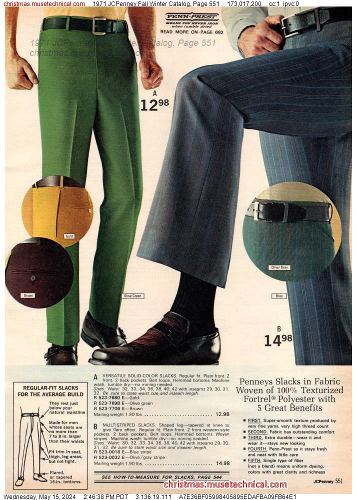 1971 JCPenney Fall Winter Catalog, Page 551