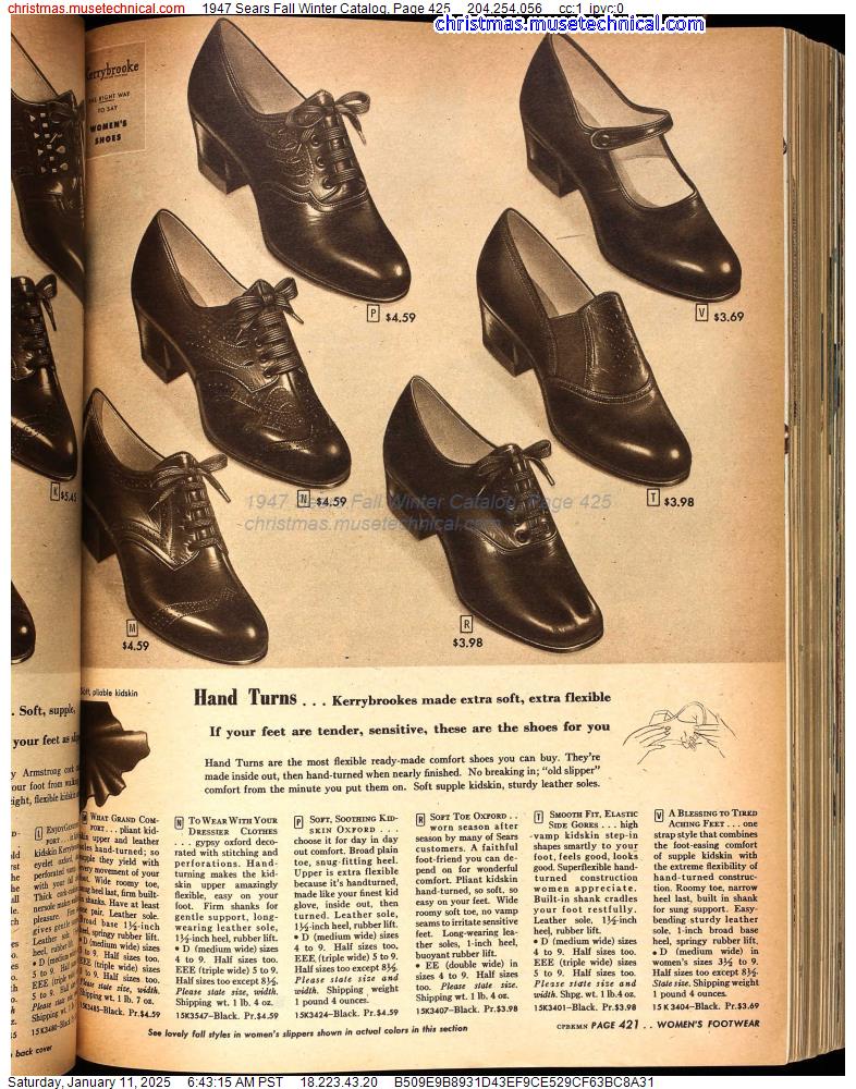 1947 Sears Fall Winter Catalog, Page 425