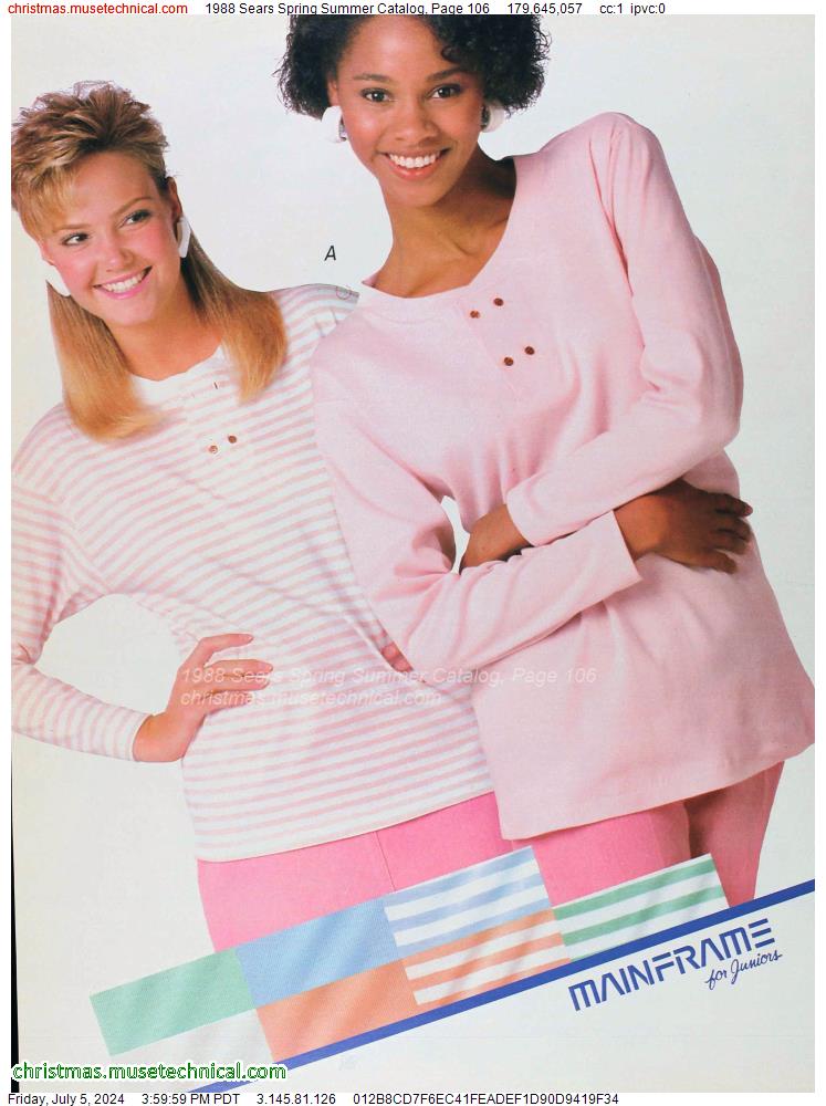 1988 Sears Spring Summer Catalog, Page 106
