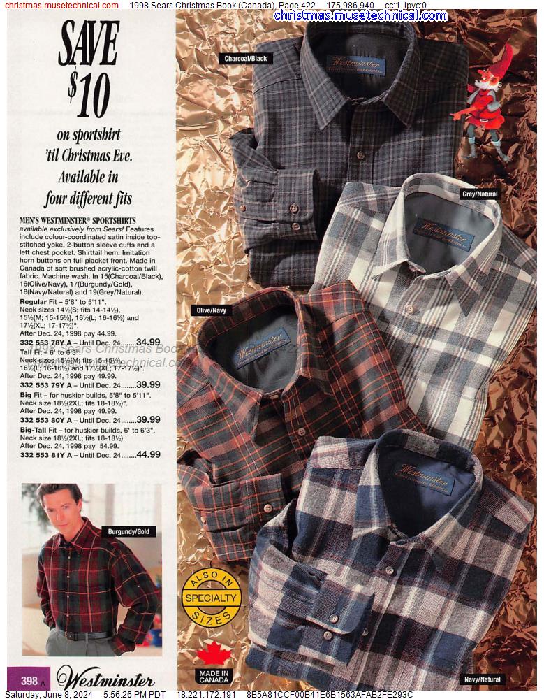 1998 Sears Christmas Book (Canada), Page 422
