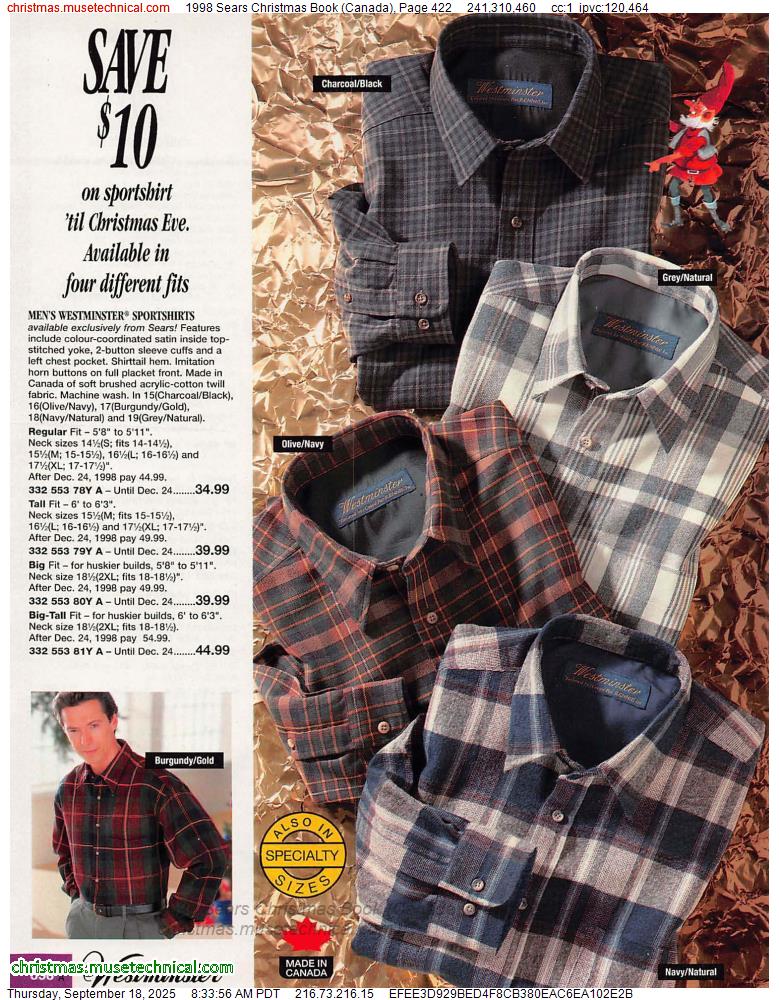 1998 Sears Christmas Book (Canada), Page 422