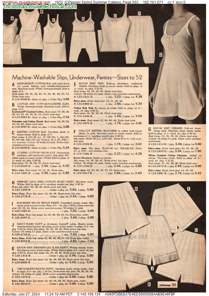 1972 JCPenney Spring Summer Catalog, Page 203