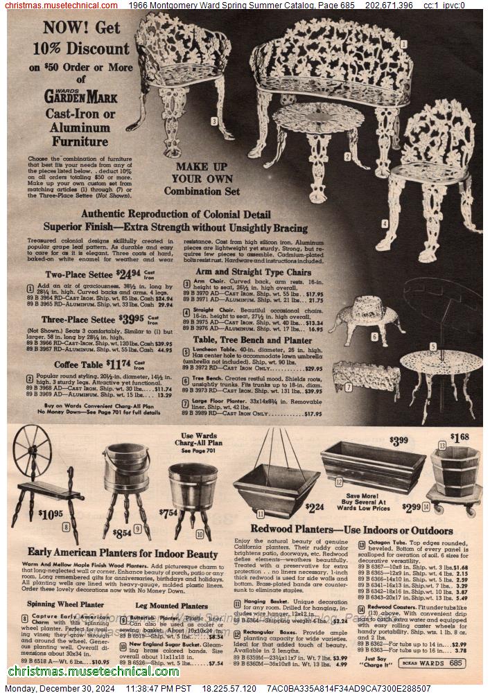 1966 Montgomery Ward Spring Summer Catalog, Page 685