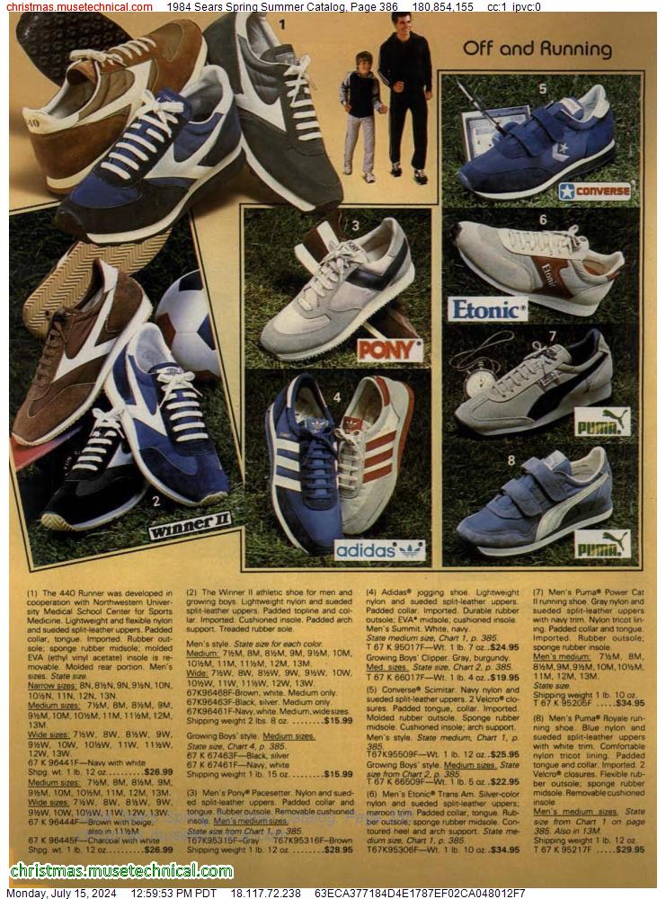 1984 Sears Spring Summer Catalog, Page 386