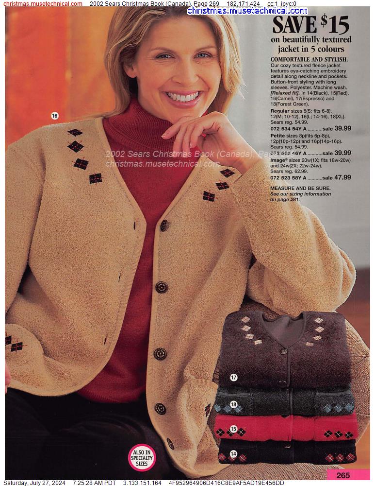 2002 Sears Christmas Book (Canada), Page 269