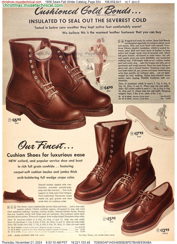 1956 Sears Fall Winter Catalog, Page 554