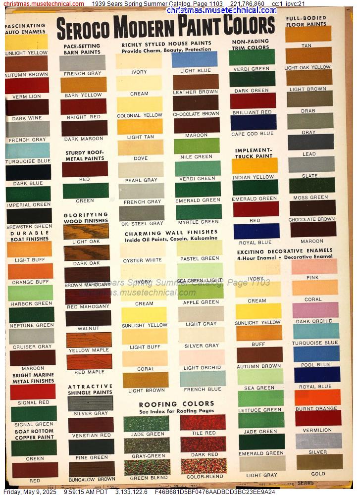 1939 Sears Spring Summer Catalog, Page 1103