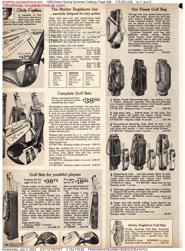 1968 Sears Spring Summer Catalog, Page 486