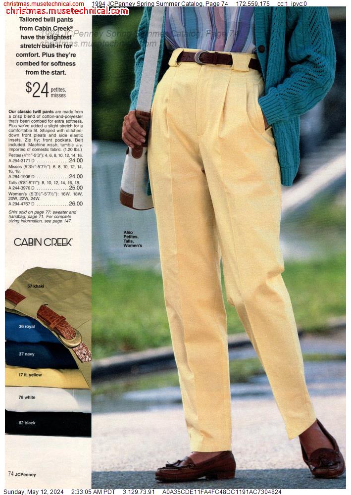 1994 JCPenney Spring Summer Catalog, Page 74