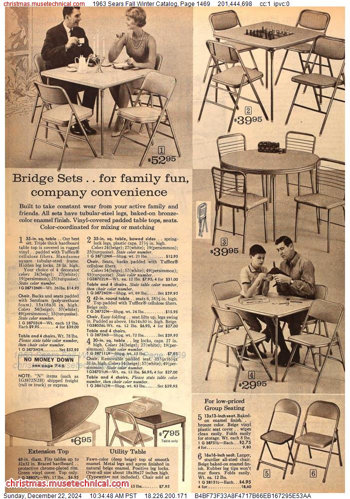 1963 Sears Fall Winter Catalog, Page 1469