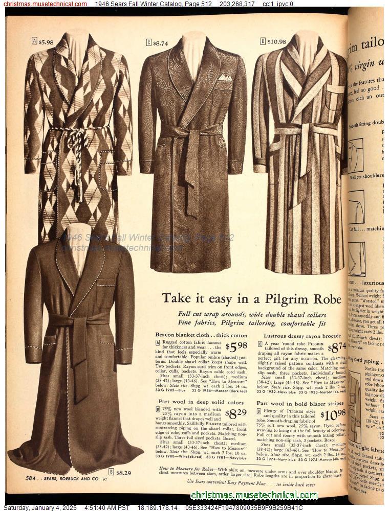 1946 Sears Fall Winter Catalog, Page 512