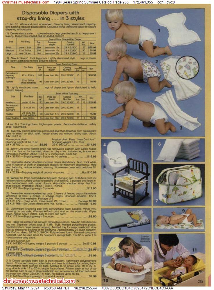 1984 Sears Spring Summer Catalog, Page 265