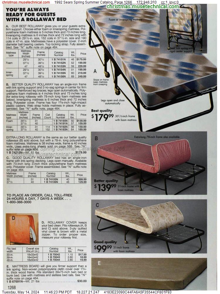 1992 Sears Spring Summer Catalog, Page 1266