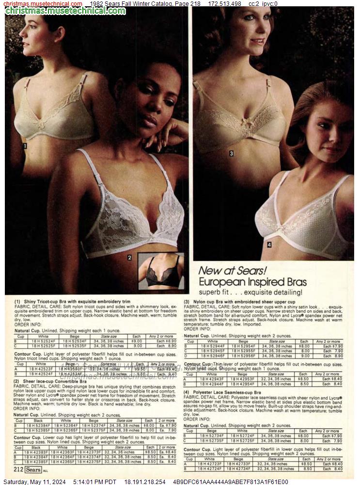 1982 Sears Fall Winter Catalog, Page 218