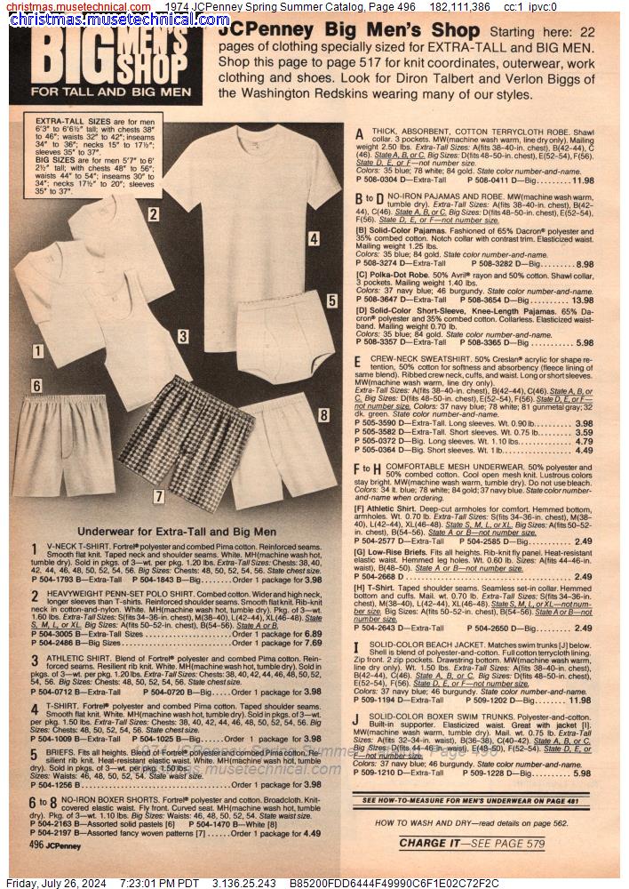 1974 JCPenney Spring Summer Catalog, Page 496