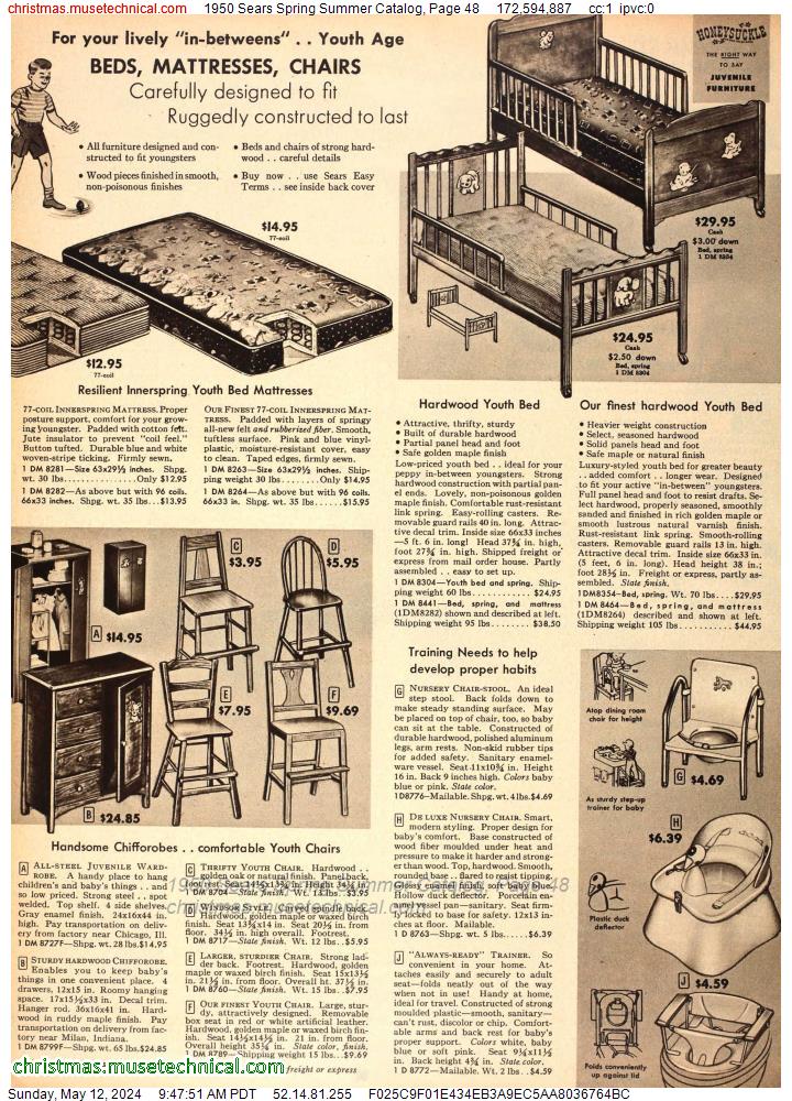 1950 Sears Spring Summer Catalog, Page 48