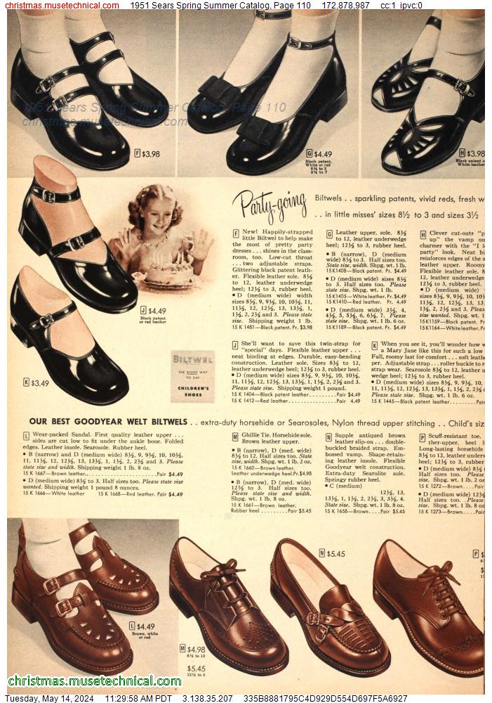 1951 Sears Spring Summer Catalog, Page 110