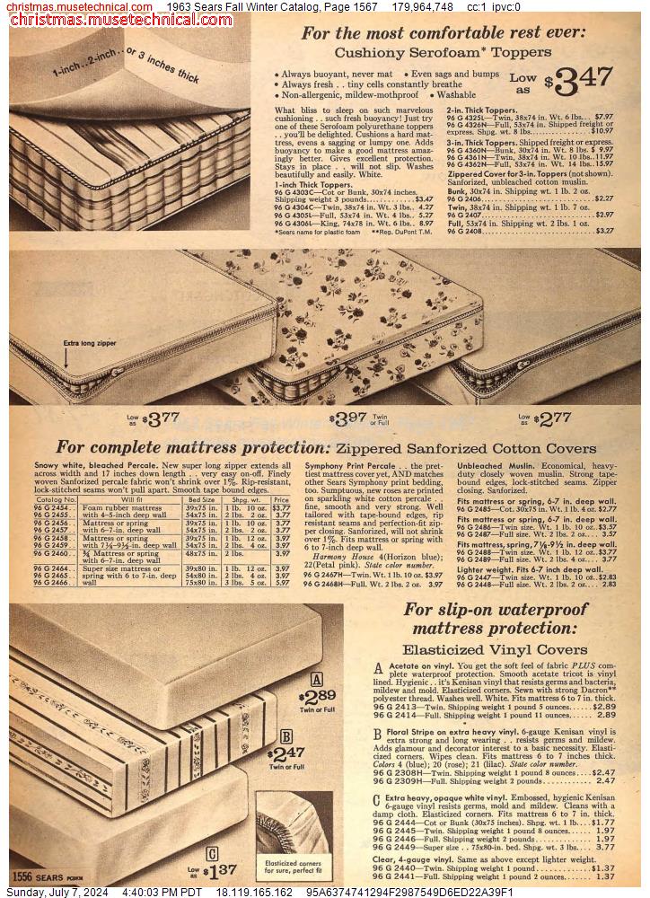 1963 Sears Fall Winter Catalog, Page 1567