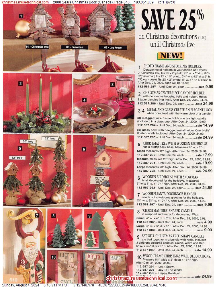 2000 Sears Christmas Book (Canada), Page 610