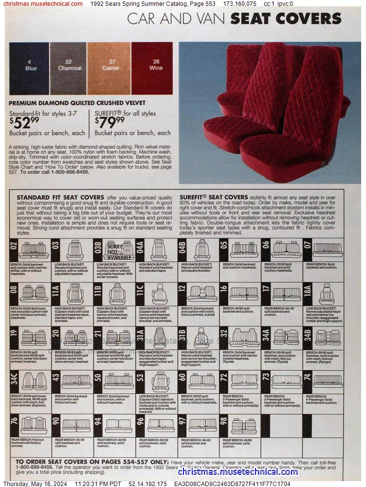 1992 Sears Spring Summer Catalog, Page 553