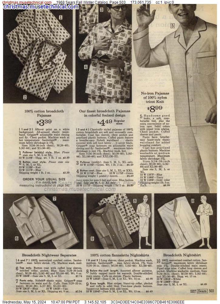 1968 Sears Fall Winter Catalog, Page 503