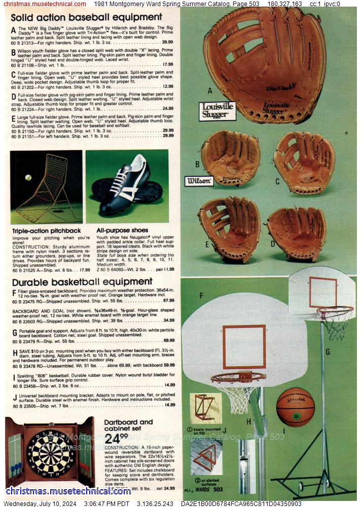 1981 Montgomery Ward Spring Summer Catalog, Page 503