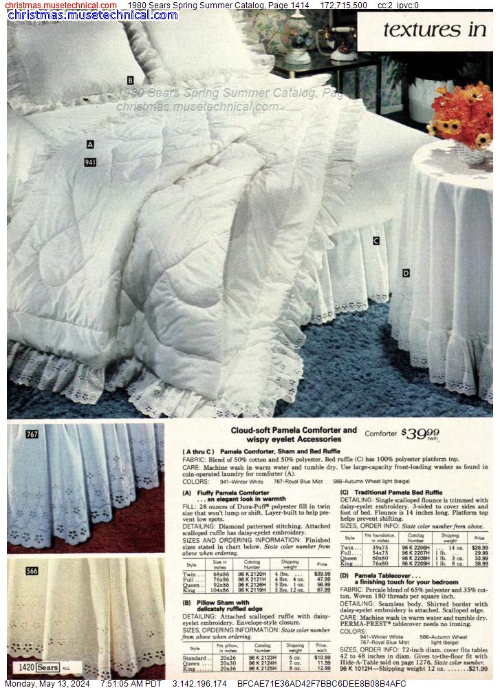 1980 Sears Spring Summer Catalog, Page 1414