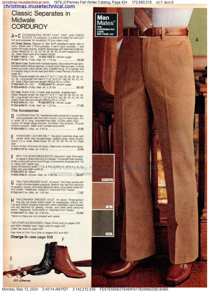 1979 JCPenney Fall Winter Catalog, Page 424
