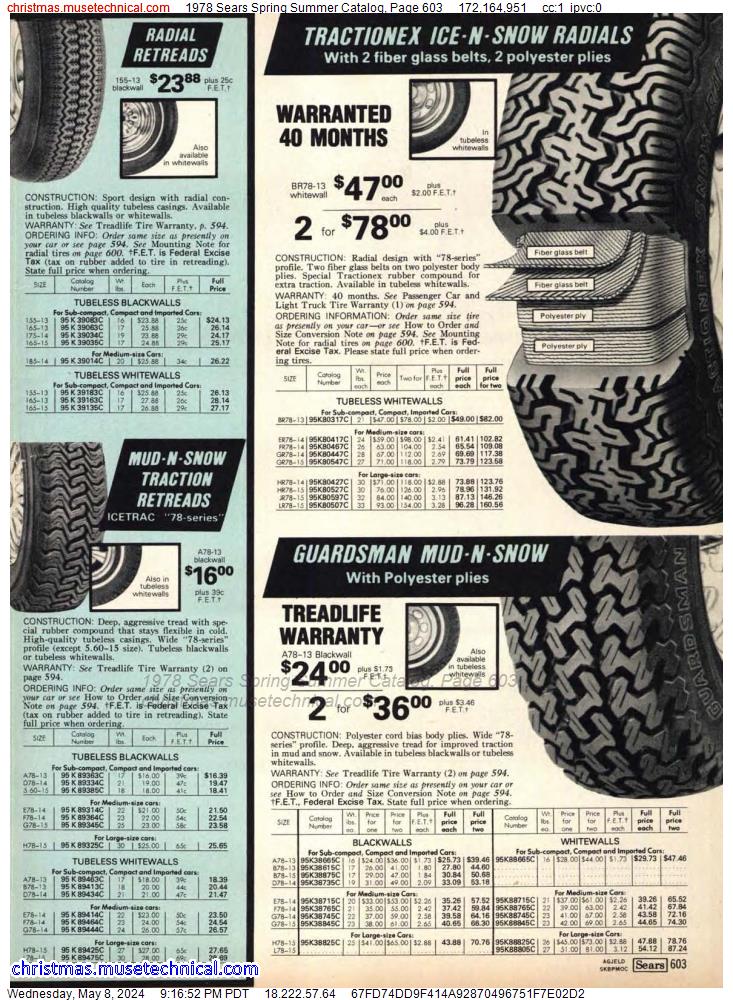 1978 Sears Spring Summer Catalog, Page 603